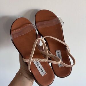 Steve Madden Clear and Tan Sandals for Women